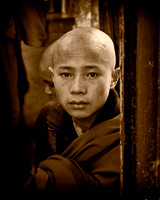 Young Buddhist monk