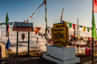 Markers at Chelela, Bhutan