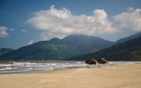 On the beach