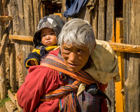 Baby and grandmother
