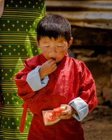 Boy with watermelon