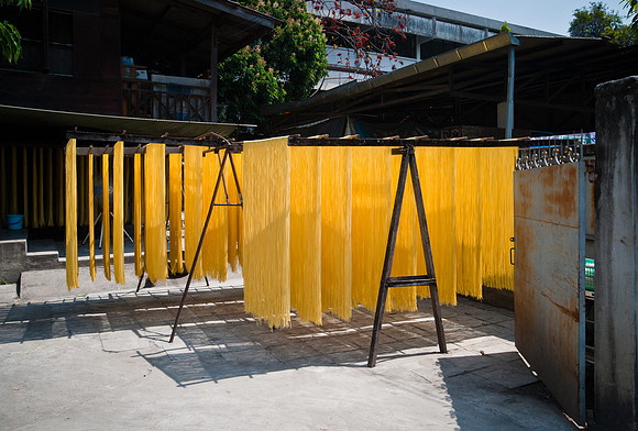 Noodles in the sun, Chiang Mai, Thailand
