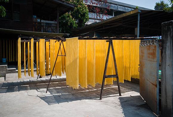 Noodles in the sun, Chiang Mai, Thailand