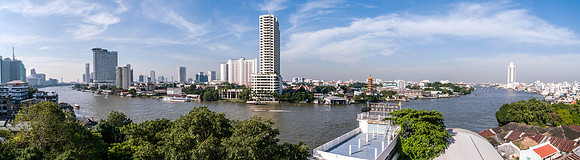Chao Phrya River panorama